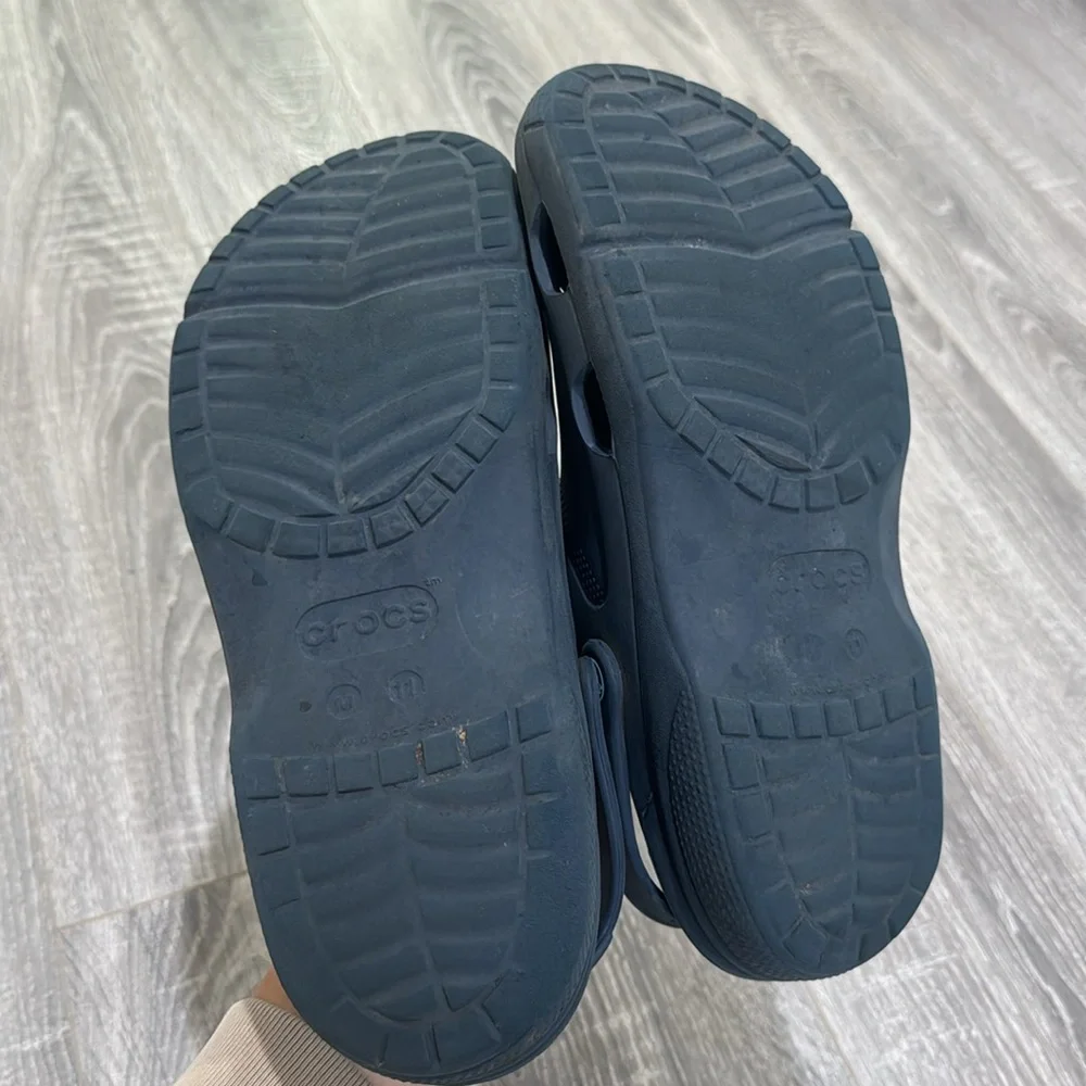 Crocs Navy Blue Men's 11- Classic Clog Slide with Sport Mode‎